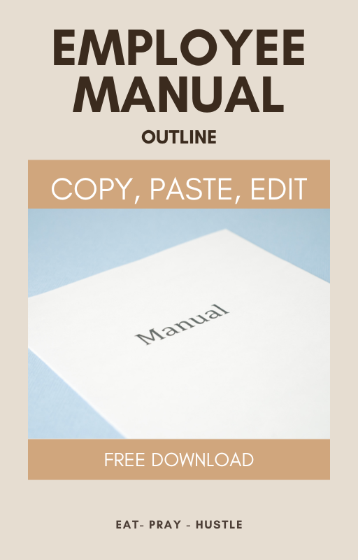 Employee Manual Outline (FREE DOWNLOAD)